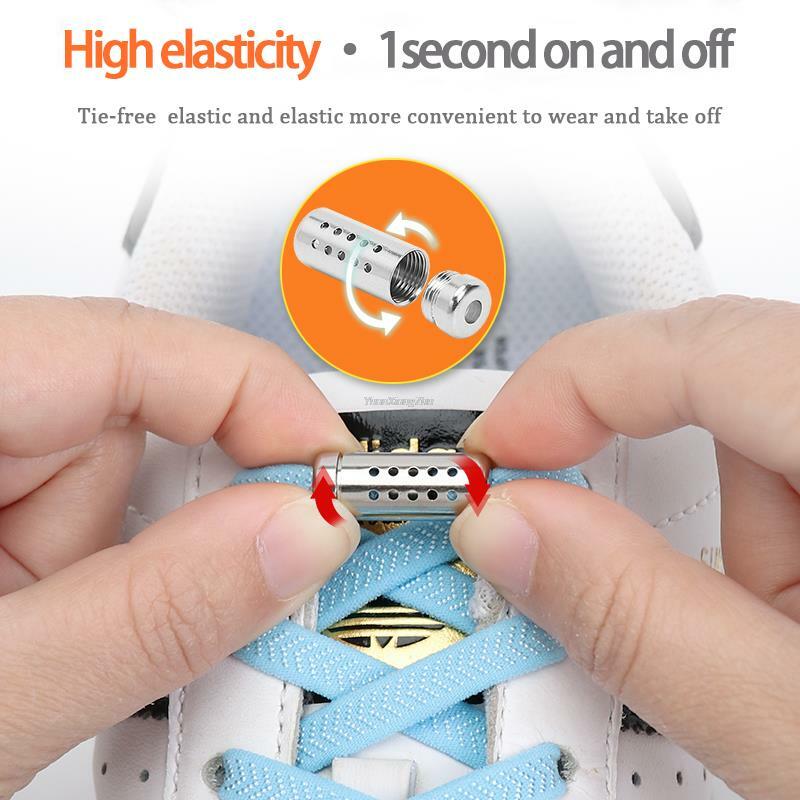 Aroma Elastic Laces Sneakers Anti-odor No Tie Shoelaces Round Shoe laces without ties Kids Adult Shoelace Rubber Bands for Shoes