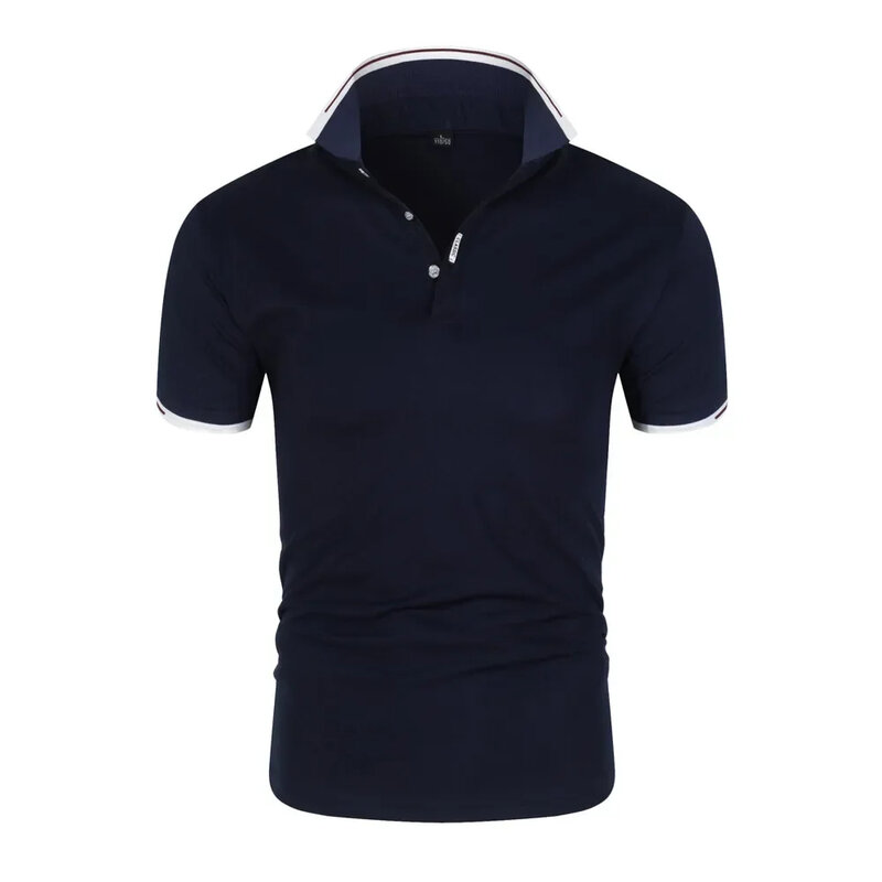 Heren Korte Mouw Revers T-Shirt Ademende Polo Street Wear Casual Mode Nieuwe Zomer 2024