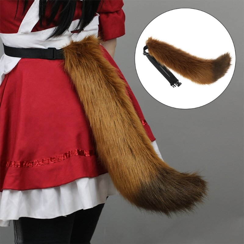 M2ea-人工毛の動物の尻尾,子供と大人のための毛皮の衣装,ハロウィーン,クリスマスパーティー,コスプレ