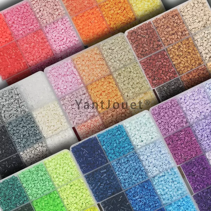 Yantjouet 15color 2.6mm Mini Beads Color Set 650PCs Hama Beads Puzzle Toy Gift For Child DIY Iron Beads For Kid Children Gift