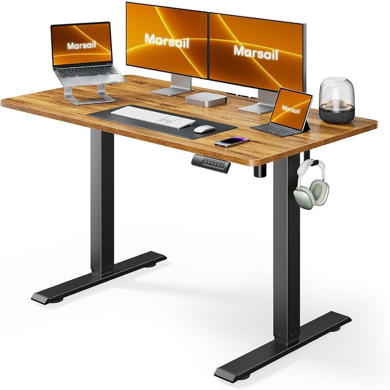 Elektryczna regulowana wysokość stojąca, regulowana biurko do komputera do meble do domowego biura pamięci biurka