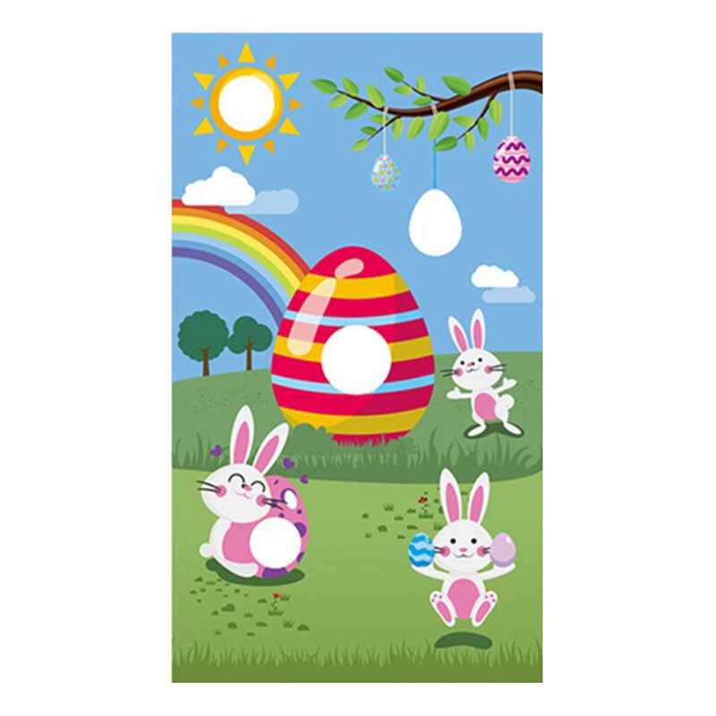 ウサギのテーマの旗,ウサギのバナー,バナー,楽しい,子供のおもちゃ,ビーンバッグ,カーニバルパーティー