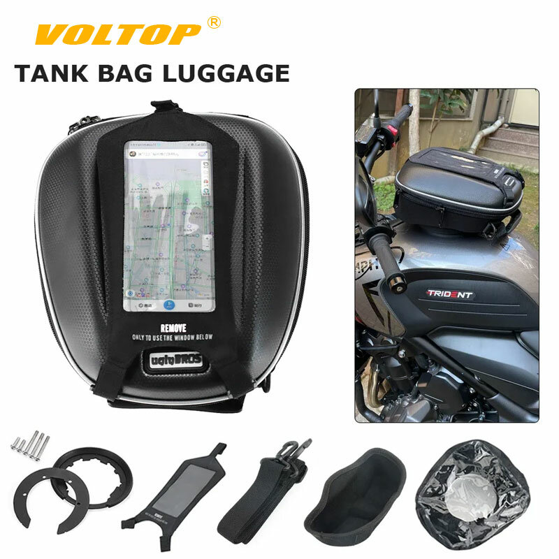 Tank Bag For Tiger 800 900 1050 1200 1215 Speed Triple Daytona 675 Trident 660 Sprint 1050 955 Motorcycle Luggage Tanklock Parts