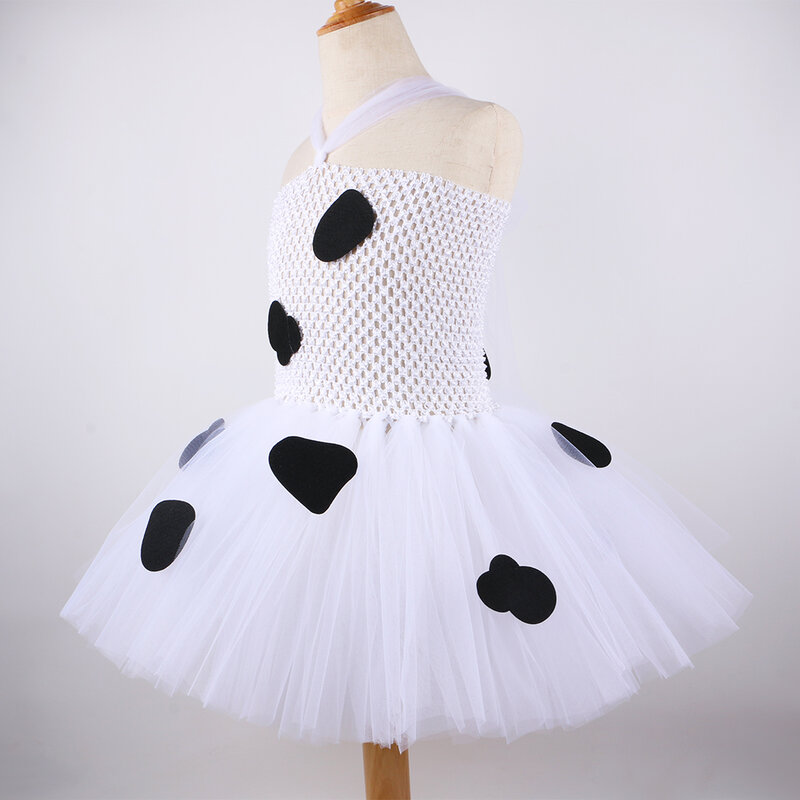Платье-пачка для девочек, на Хэллоуин, с изображением коровы