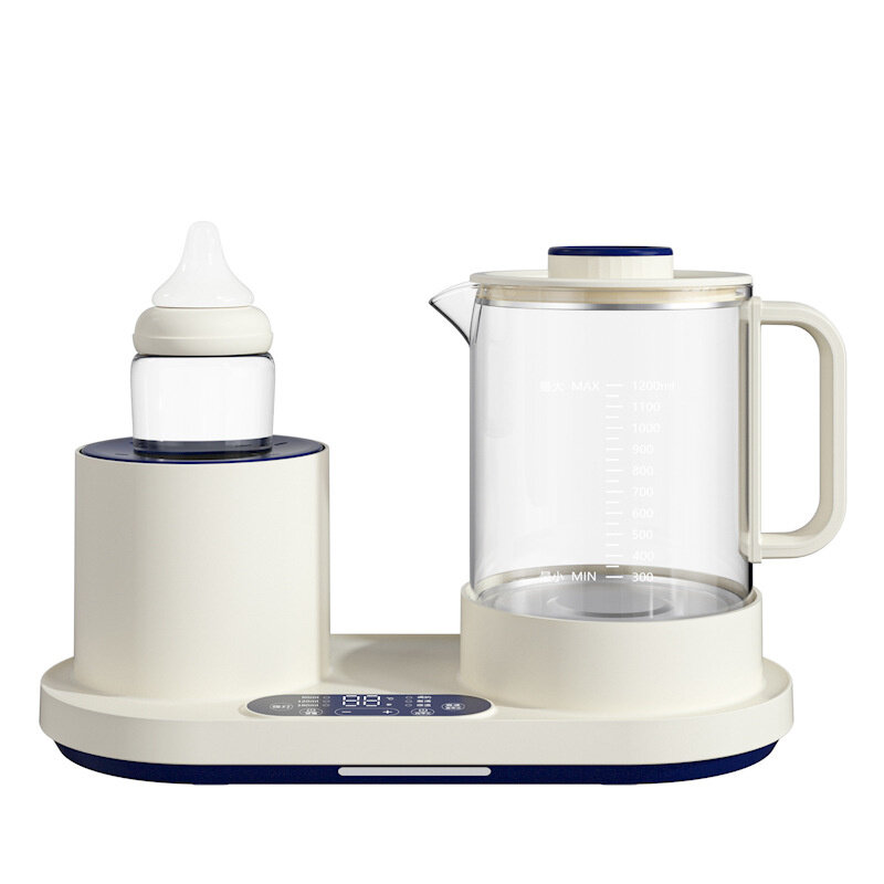 Batidora eléctrica inteligente para bebé, hervidor de temperatura constante, acondicionador de leche con preservación del calor, 2 en 1, agitador de leche automático