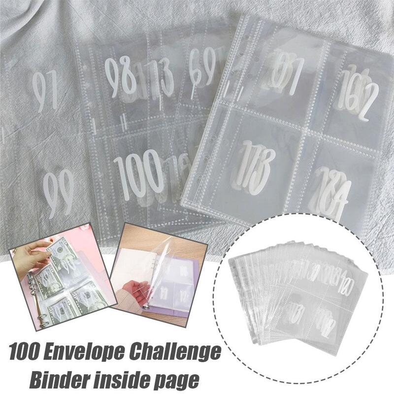 Carpeta de desafío de sobre, página interior transparente, carpeta de fotos, accesorios de almacenamiento, coleccionista de páginas Kpop, B8D2, 100