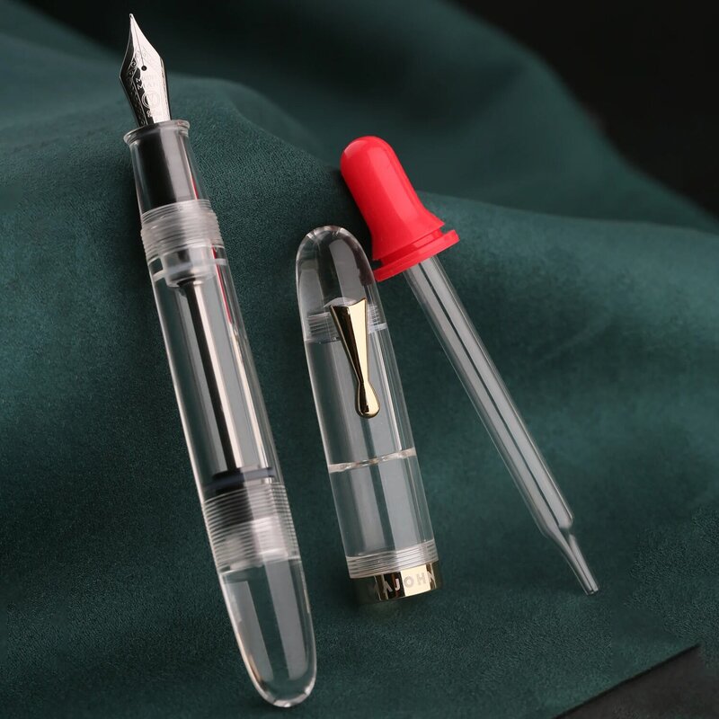 Ручка перьевая Majohn C4 с наконечником EF/F/M и прозрачными акриловыми чернилами