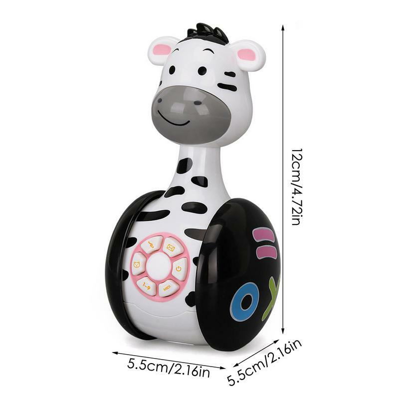 Cute Musical Toy Cute Musical Baby Toy Fun Educational Toy 5 Play Modes Interactive Learning Development Creative Wobbler Toy