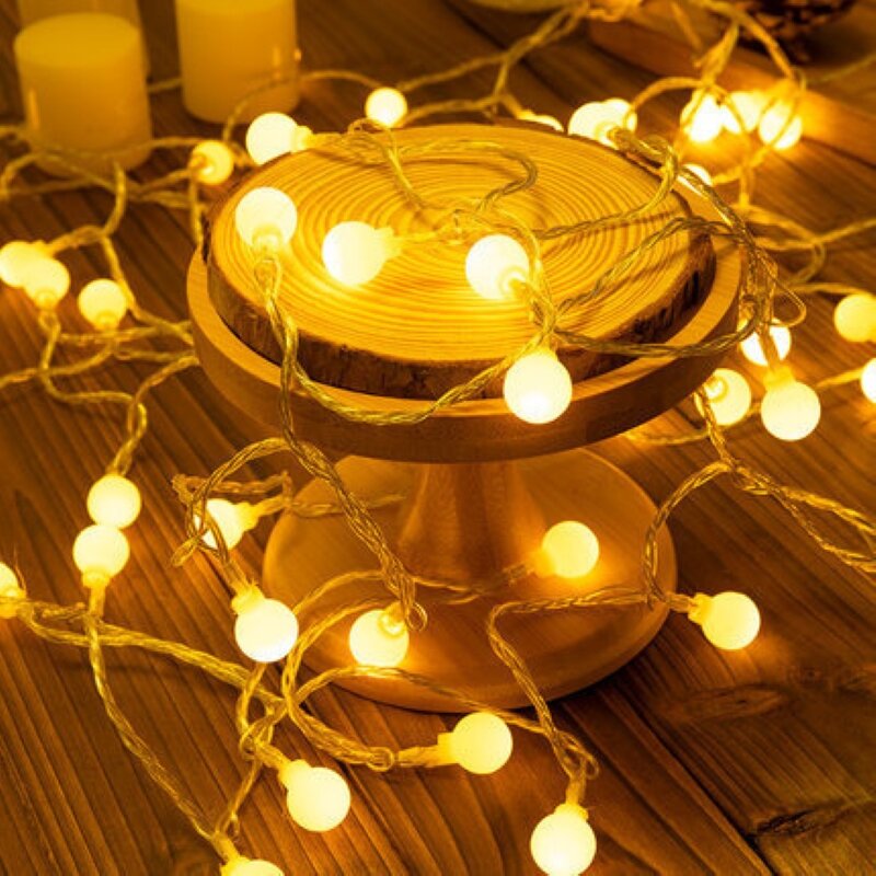 LED Fairy Lights para decoração de casa, USB, ao ar livre, Natal, Ano Novo, Natal, Festão, Corda, 6m, 10m