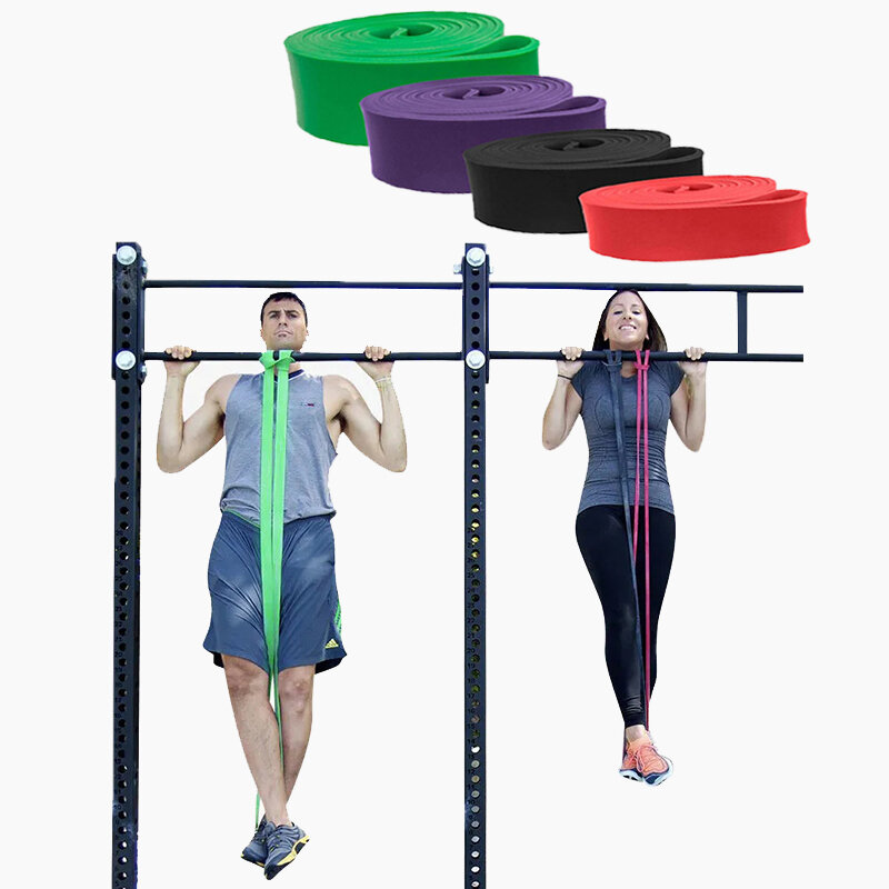 Bold Sports sabuk elastis Pull-Up pria dan wanita, peralatan olahraga Gym Pilates karet resistensi