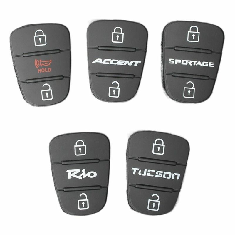 3-przyciskowy zdalny osłona na klucze samochodowy klucz składany czarny obudowa kluczyka samochodowego podkładka gumowa dla Hyundai Picanto/Solaris/ Accent/Tucson/Kia