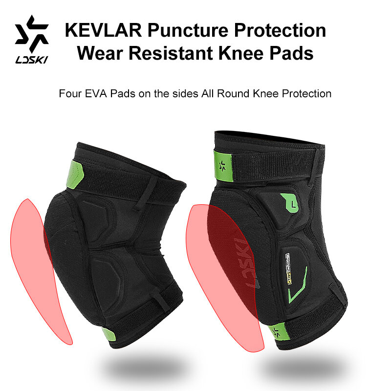 LDSKI New Ski Protective Shorts Knee Pads Cushioning Breathable Well-Fitting Protection Tailbone Guard Snowboarding Accessories