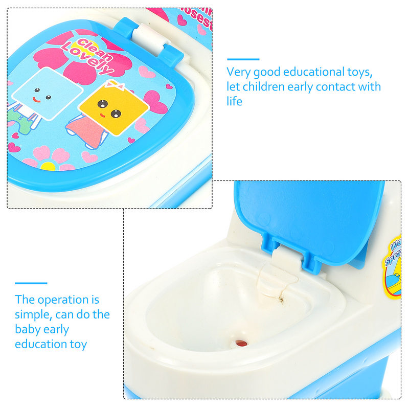 Simulierte Toilette am nächsten Spielzeug für Kinderspiel haus Kinder Kinderspiel zeug pädagogische Kinder Geschenk Mini gefälschte Simulation
