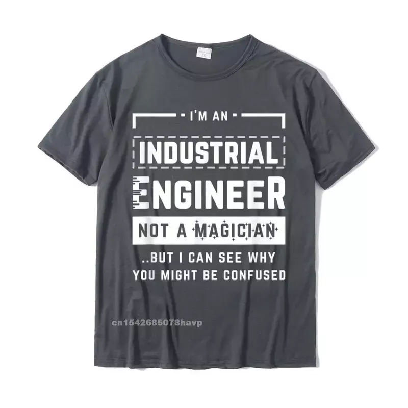 Mens Funny Industrial Engineer T Shirts For Men Funny Engineering T-Shirt Tops & Tees Slim Fit Group Youth T Shirts Custom