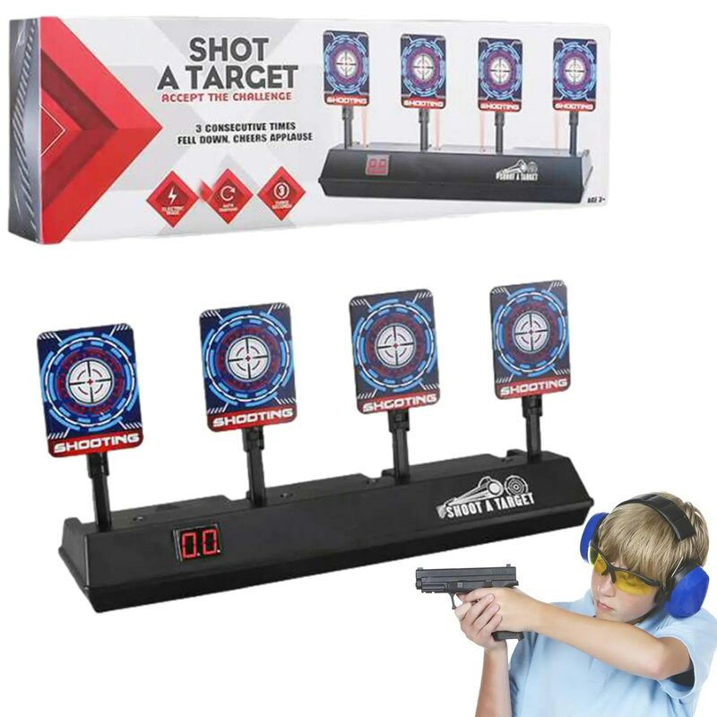 Shooting Targets For Kids Electronic Shooting Target 4 Scoring Auto Reset Digital Targets For Shooting Practice Birthday Gift