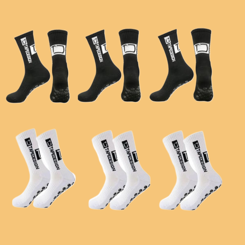 6 paia/lotto 2024 nuovi calzini da calcio antiscivolo di alta qualità a metà polpaccio antiscivolo calcio Sport ciclismo Sport uomo donna calzini EU38-44