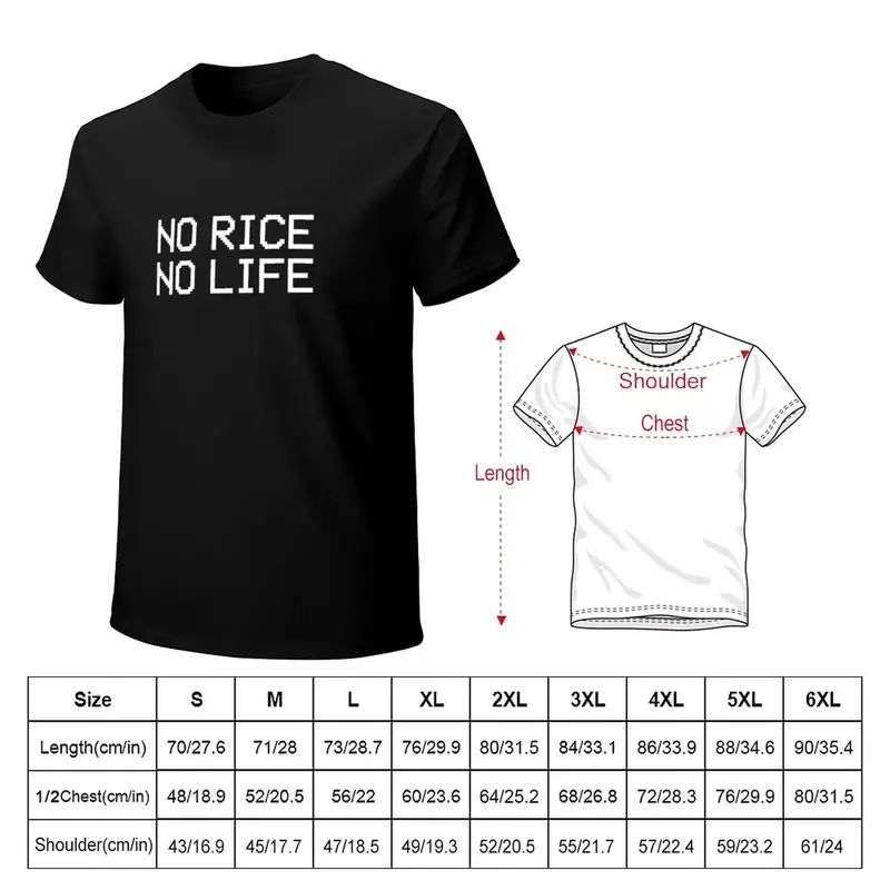 Camiseta sin arroz NO LIFE para niños, tops bonitos, camisetas de Campeón