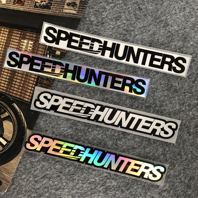 Speed Hunter JDM stiker jendela mobil modifikasi, stiker jendela kepala dan ekor mobil, stiker dekorasi teks kreatif