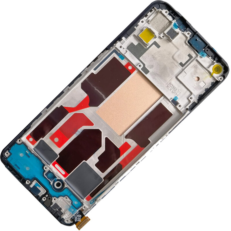 OPPO Find X3 Lite 용 정품 AMOLED TFT LCD 디스플레이, 프레임 터치 패널 스크린 디지타이저 어셈블리 교체, CPH2145, 6.43 인치
