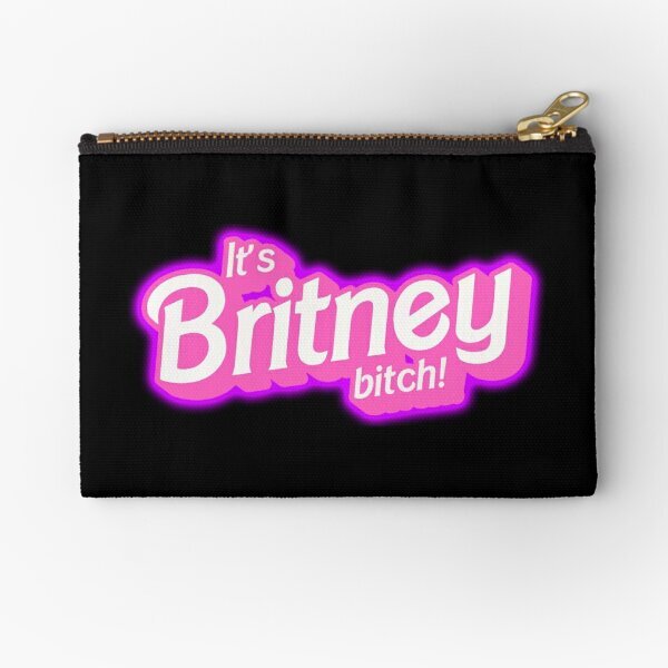 Its Britney Black  Zipper Pouches Coin Money Men Bag Key Underwear Socks Storage Pocket Small Women Panties Wallet Pure Cosmetic