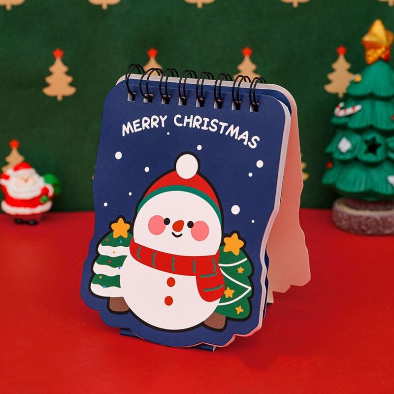 Calendario de Navidad de dibujos animados, artesanía de papel, Mini Calendario de forma especial, adorno de escritorio divertido, regalo creativo de Navidad, 2024