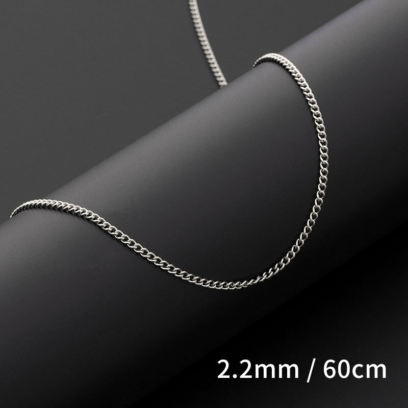 Metal Titanium Steel Stainless DIY Jewelry Hot Selling Necklace Fashion Jewelry Accessories Collares Mujer for Man Gifts Props