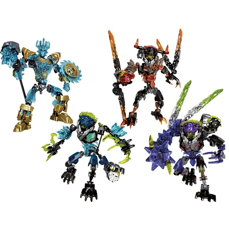 Bloques de construcción de la película Bionicle Warriors Kopaka Tahu para niños, figuras de acción de Anime, juguetes de ladrillos para regalo, 2024