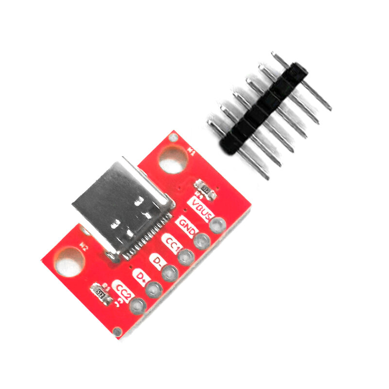 Tipo-C fêmea USB 3.1 adaptador de placa de teste PCB tipo C 16P 2,54mm soquete de conector para transferência de cabo de linha de dados