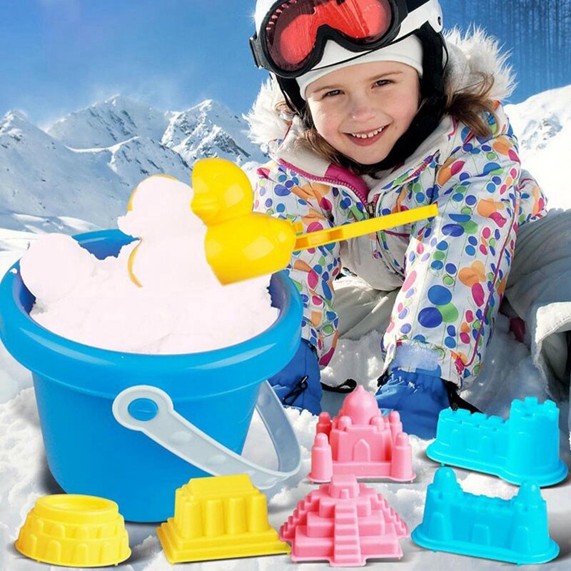 Gereedschap Met Handvat Voor Sneeuwbalgevechten, Sneeuwbalmaker Speelgoed Sneeuwvormen Kit,Winter Buiten, Voor Kinderen En Volwassenen