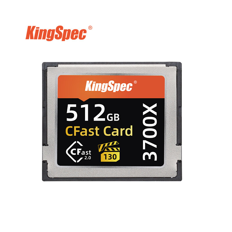 KingSpec kartu memori 256GB 512gb, kartu memori CFast 2.0 kecepatan tinggi profesional untuk kamera DSLR Digital HD Video 3D 1TB CFast