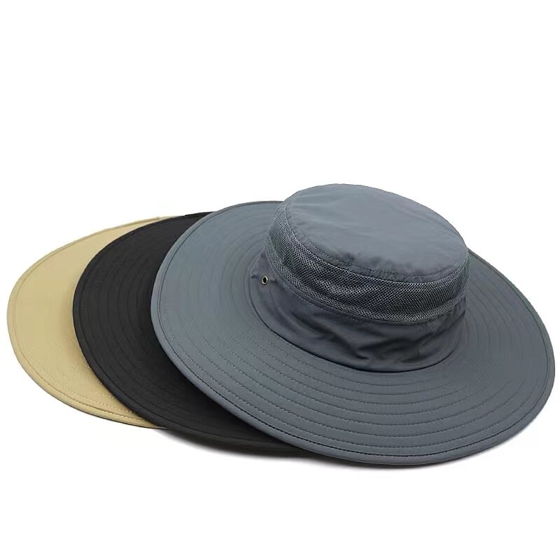 플러스 사이즈 태양 모자 성인 여름 야외 등산 파나마 야외 어부 모자, 빅 사이즈 버킷 햇, 56-60cm, 60-64cm