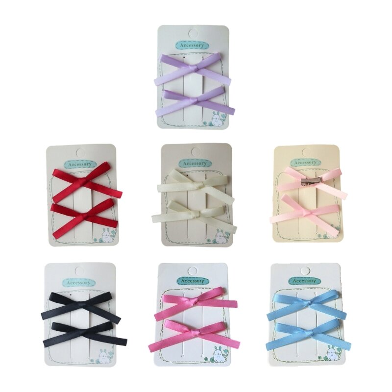 Mini Grab Clips with Ribbon Design Hair Accessories for Daily Wear and Parties DropShipping