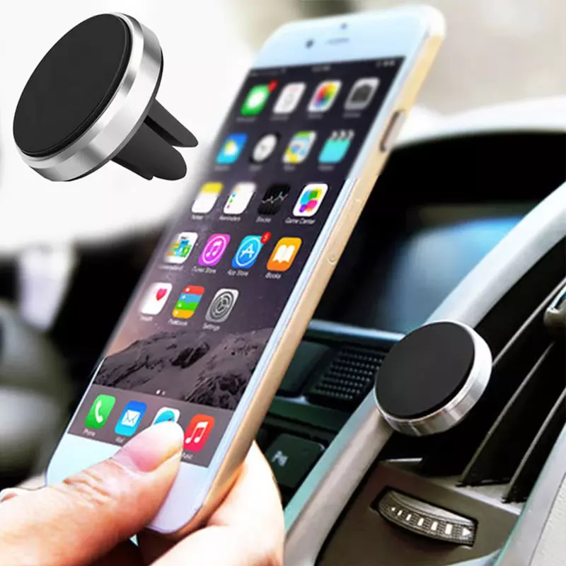 Soporte magnético de teléfono móvil para coche, montaje de rejilla de ventilación, GPS, para Redmi Note 8 y Huawei