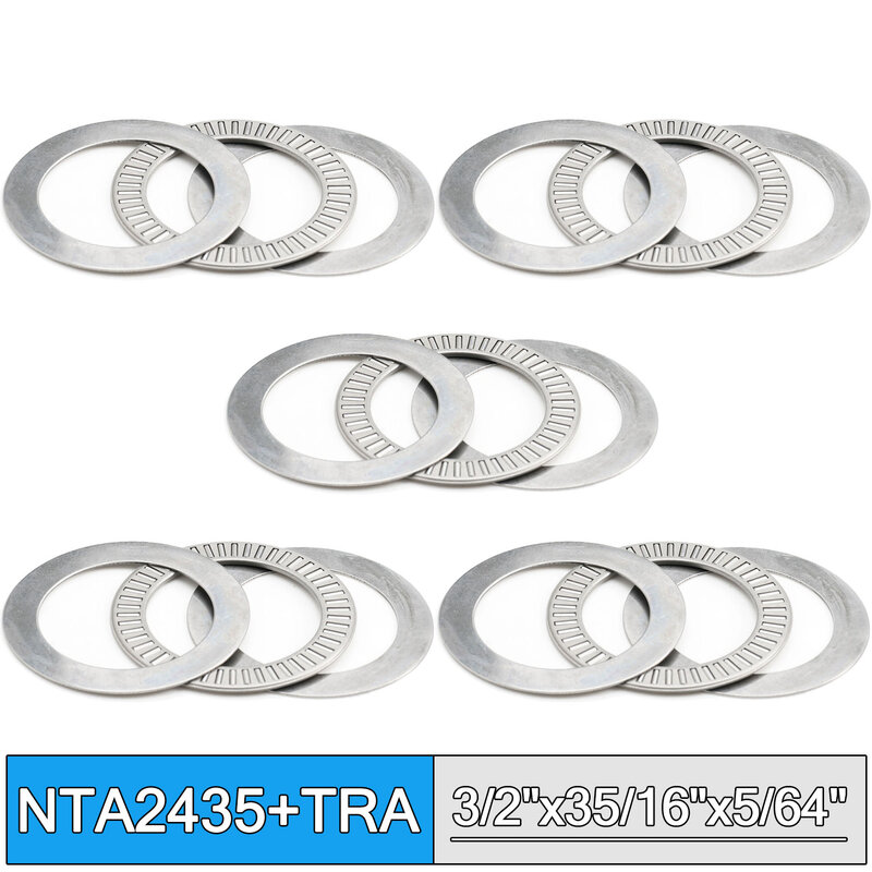 NTA2435 + TRAนิ้วแบริ่งลูกกลิ้งเข็มเกี่ยวกับการขาย 2 TRA2435 เครื่องซักผ้า 38.1*55.55*1.984 มม.5Pcs TC2435 NTA 2435 แบริ่ง