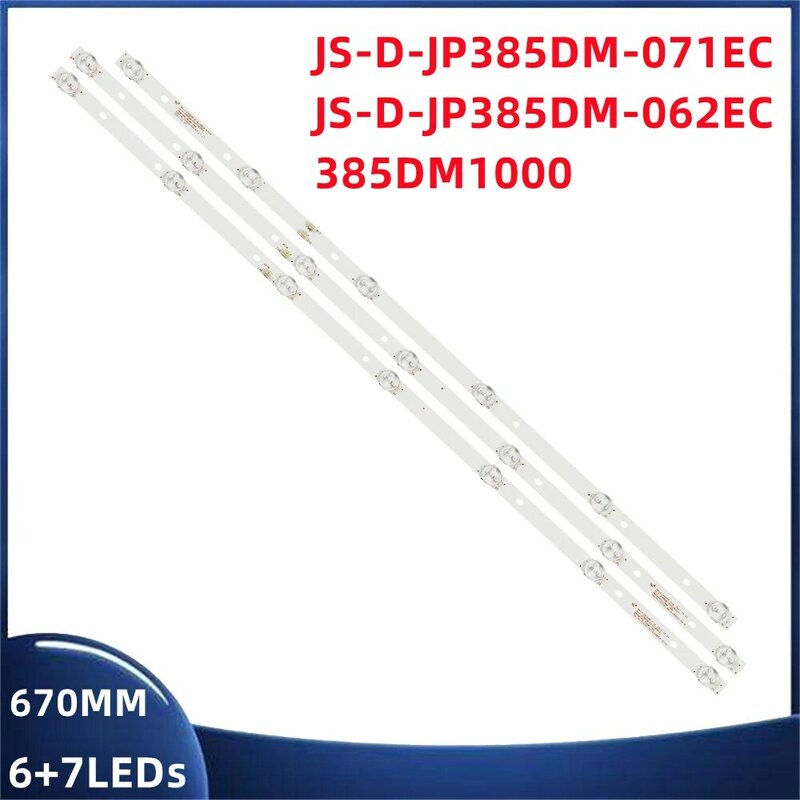Tira de luces LED de 15 unid/set, IP-LE411061, JS-D-JP385DM-062EC, 385DM1000/300MA-1BIN, 38DM1000/600MA-2B1N, JS-D-JP385DM-071EC