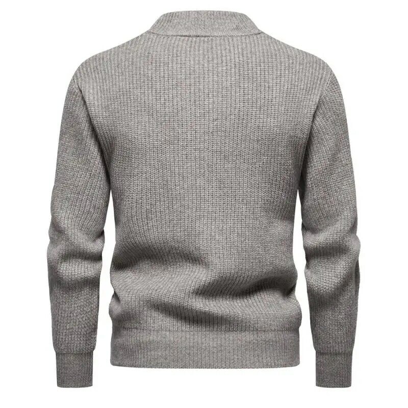 メンズ長袖セーター,ホワイトカジュアルセーター,原宿,ストリートウェア,暖かいセーター,秋,2023