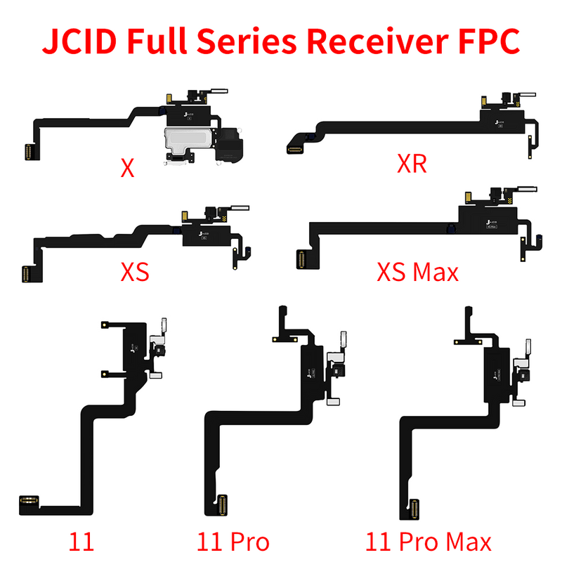 JC V1SE 리시버 FPC 감지 보드 어댑터, FPC 테스트 센서 케이블, 이어피스 스피커 플렉스 케이블, 아이폰 X-15 트루톤 수리용