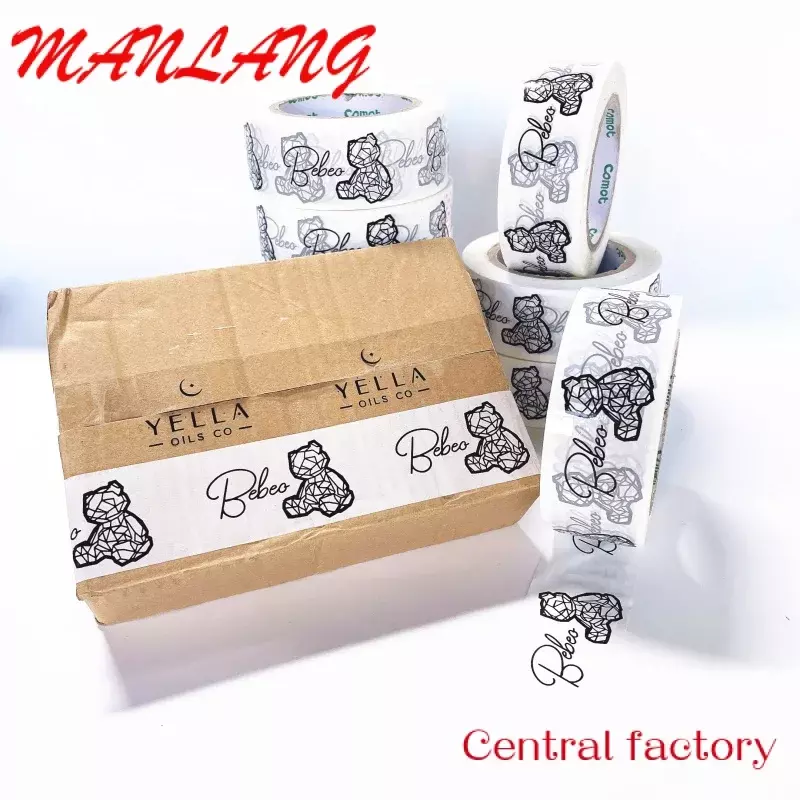 Custom Custom Bopp Plakband Pakket Verzending Kartonnen Afdichtingstape Waterdicht Acryl Verpakking Smeltbruin