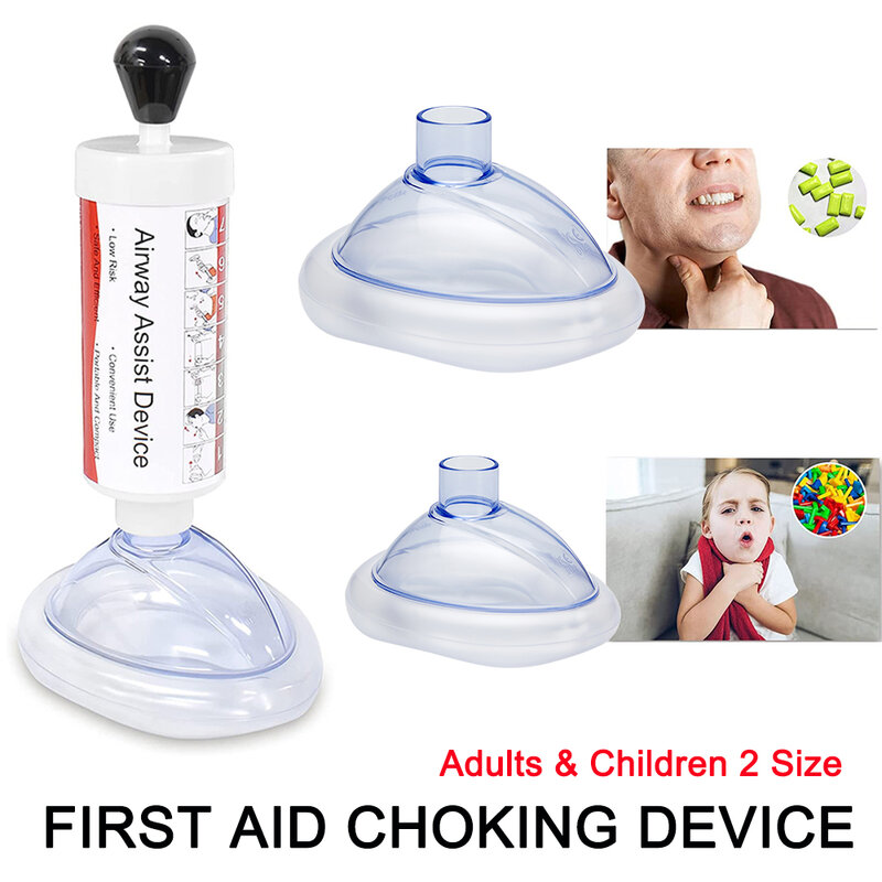 Home Simple Asphyxia Respiratory Rescue Device Choking Device Anti-Choking Adults Children Airway Suction Rescue First Aid Kits