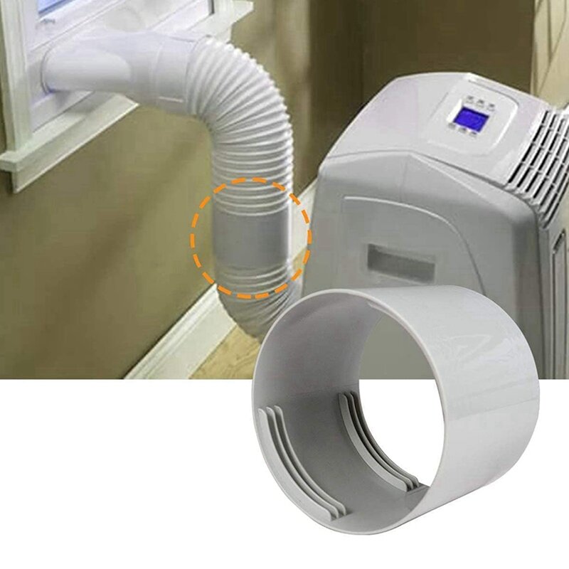 Acoplador AC Portátil para Ar Condicionado, Acoplador de Mangueira de Escape, Acoplamento e Conector, A C AC, 150mm, 2X
