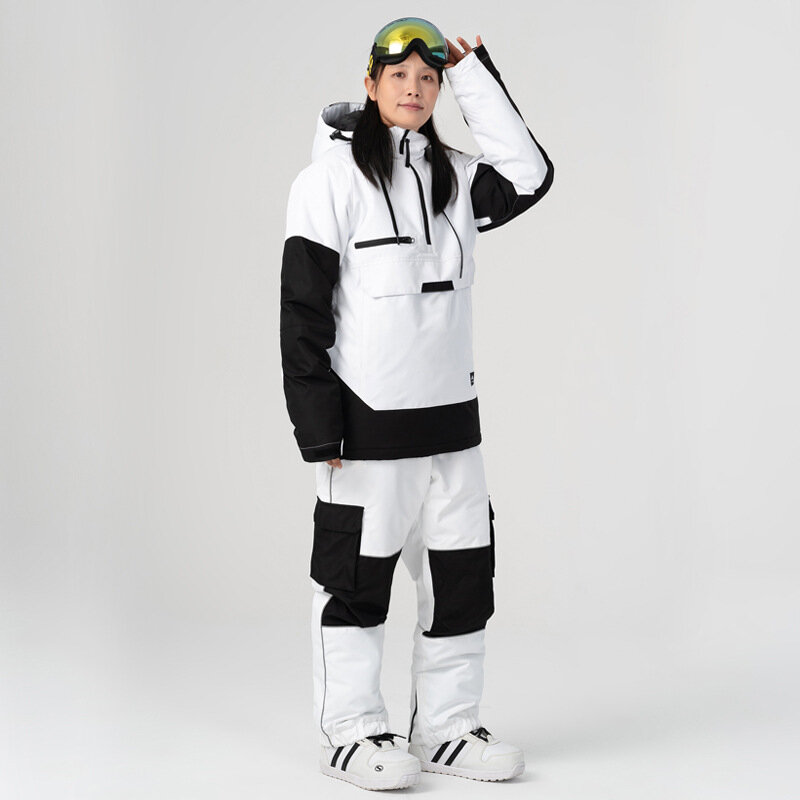 -30℃ Winter skiing suit for women Snow suit for men Block wind and snow Warm and breathable Competition uniform