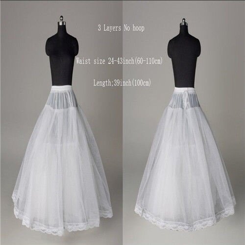 9 Gaya Putih A-Line/Hoop/Hoopless/Pendek Crinoline Petticoat/Memetiknya Pernikahan