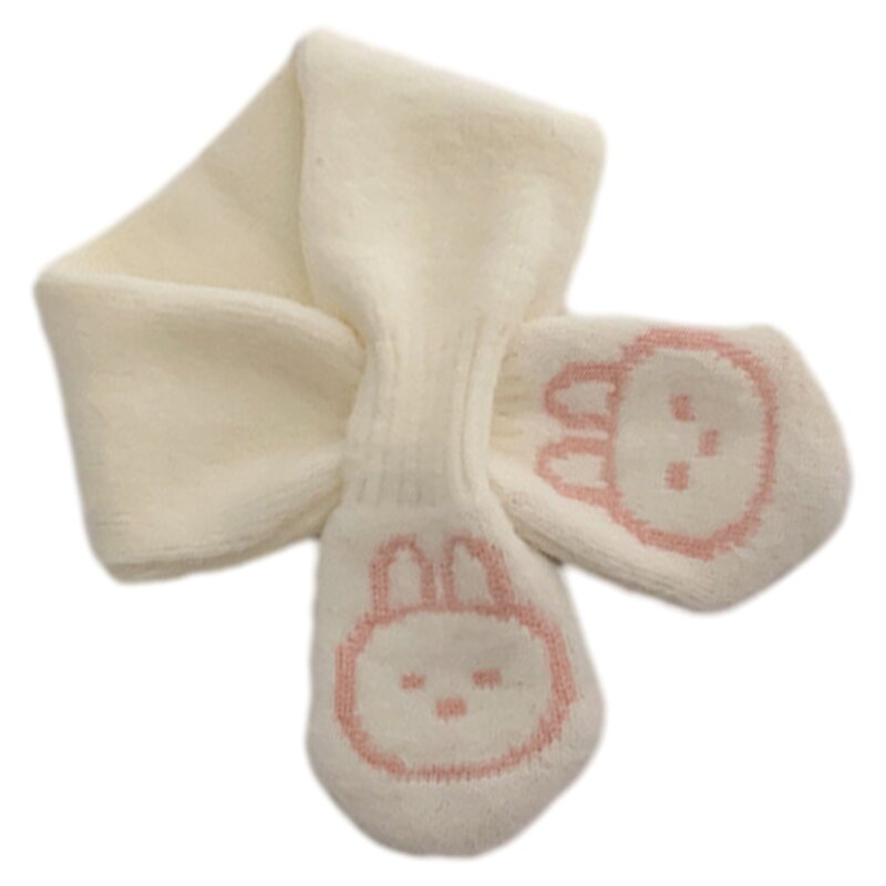 Bufanda infantil Otoño Invierno bufanda cuello para bebé niños niñas pañuelo cálido lindo conejo cubierta cuello a