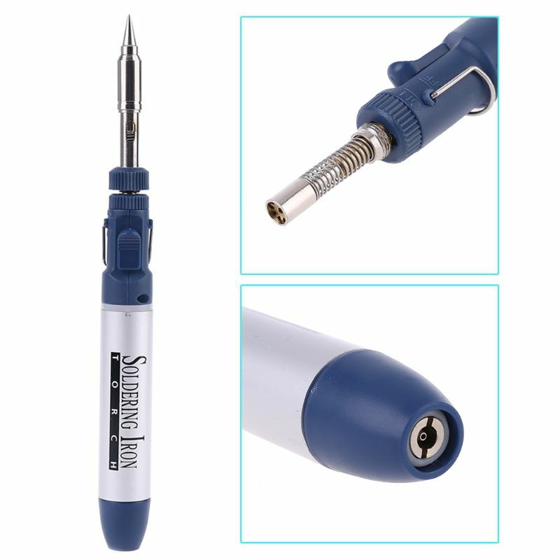 A2UD 3in1 Gas Soldering Iron Cordless Welding Torch Solder Tool Electric Gas Soldering Iron Tools