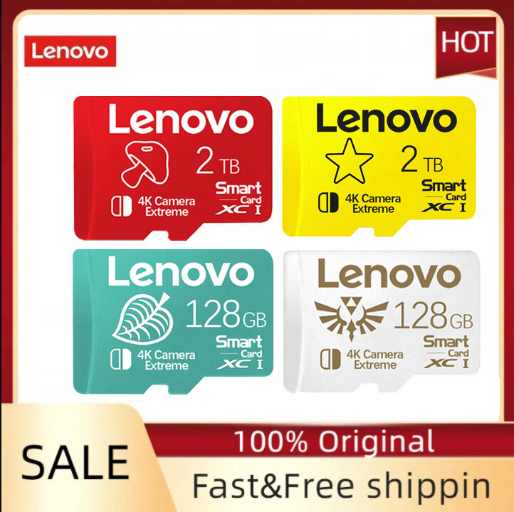 Lenovo-tarjeta de memoria Original para Nintendo Switch, Micro TF SD de alta velocidad, 128GB, 256GB, 512GB, 1TB, 2TB, Ps4, Ps5