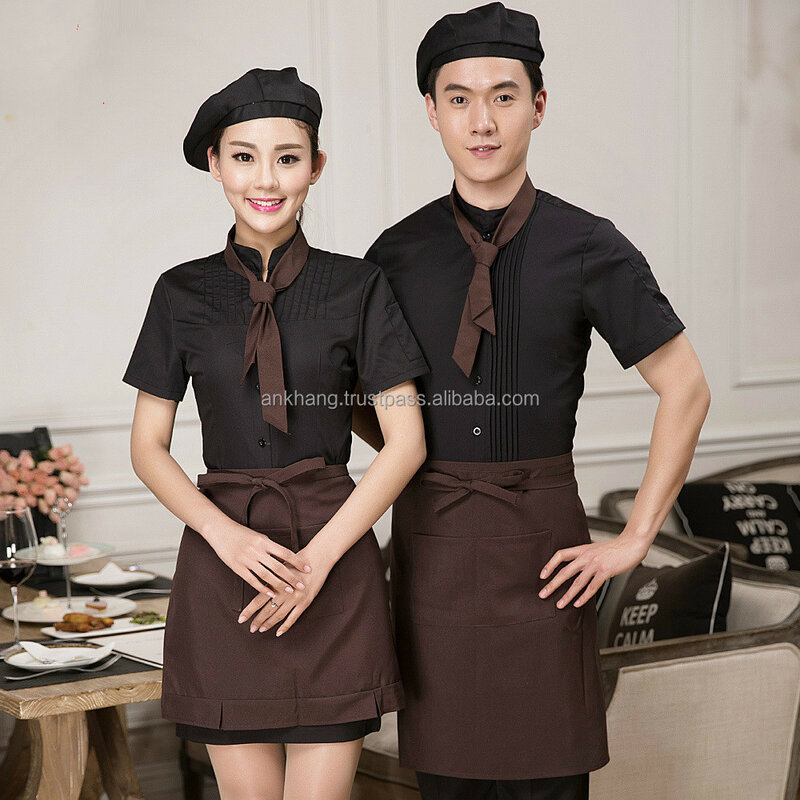 Restaurant uniform für Kellner und Kellnerin