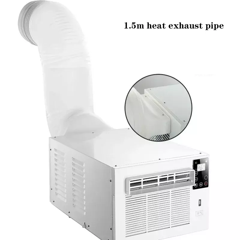 Condicionador de ar móvel do agregado familiar, mosquiteiro portátil, refrigeração do fã, 110 V, 220V, HHR-8