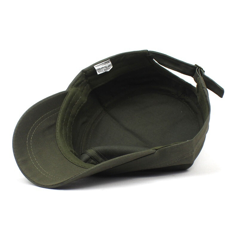 Jednokolorowa boczna klamra czapka z daszkiem czapka wojskowa regulowana czapki z daszkiem chroniąca przed słońcem dla kobiet i mężczyzn podróżujących sportowo