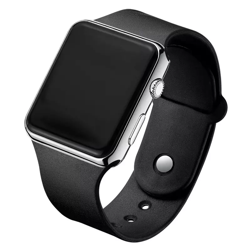 Nowy zegarek LED cyfrowy zegarek elektroniczny dla kobiet i mężczyzn pasek silikonowy kobiety i mężczyzny zegarek na rękę