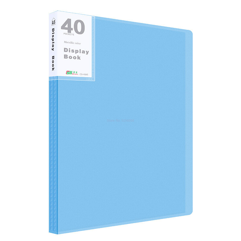 A5 Document Storage Folder 20-40 Pages Display Book Sketch Album Stationery Office School Students Data Folder Containing Insert